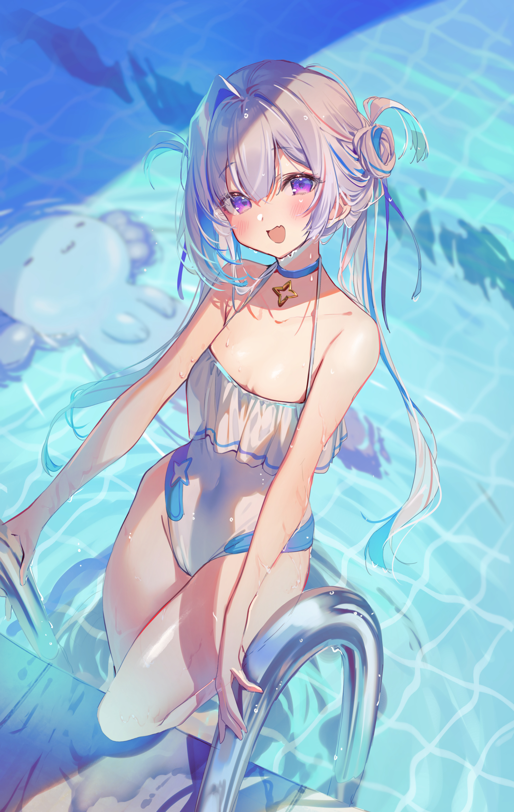 hololive amane kanata swimsuits tagme wet 1154244 yande.re